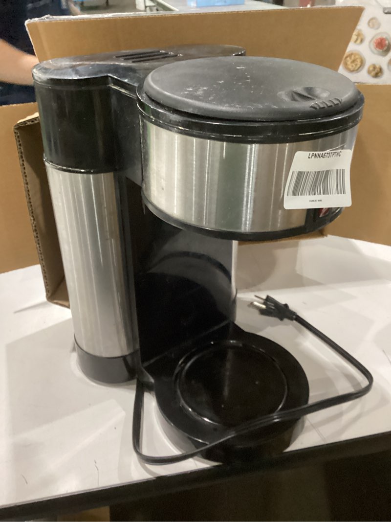 Condition photo showing As Is for similar to stock photo used bunn csb2b speed brew elite 10-cup coffee maker, black/sst