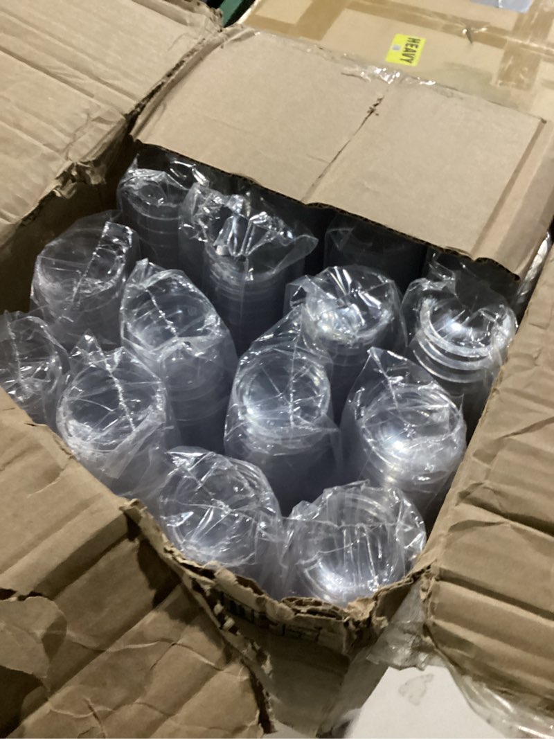 Condition photo showing As Is for wna t12 plastic tumblers, cold drink, clear, 12 oz. (case of 500)
