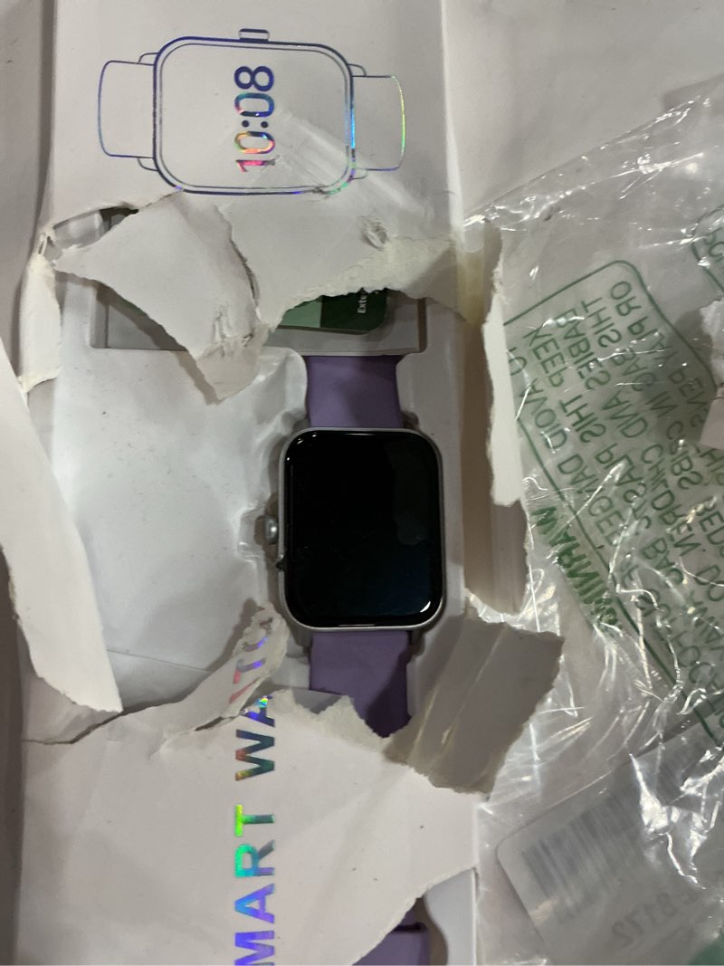 Condition photo showing New/Like New for Gydom Smart Watches for Women for Android & iPhone, Alexa Built-in, 1.8" Smartwatch with Heart Rate/SpO2/Sleep/Stress, IP68 Waterproof Fitness Tracker, 100+ Sports Modes, Purple Purple 1.8 inches