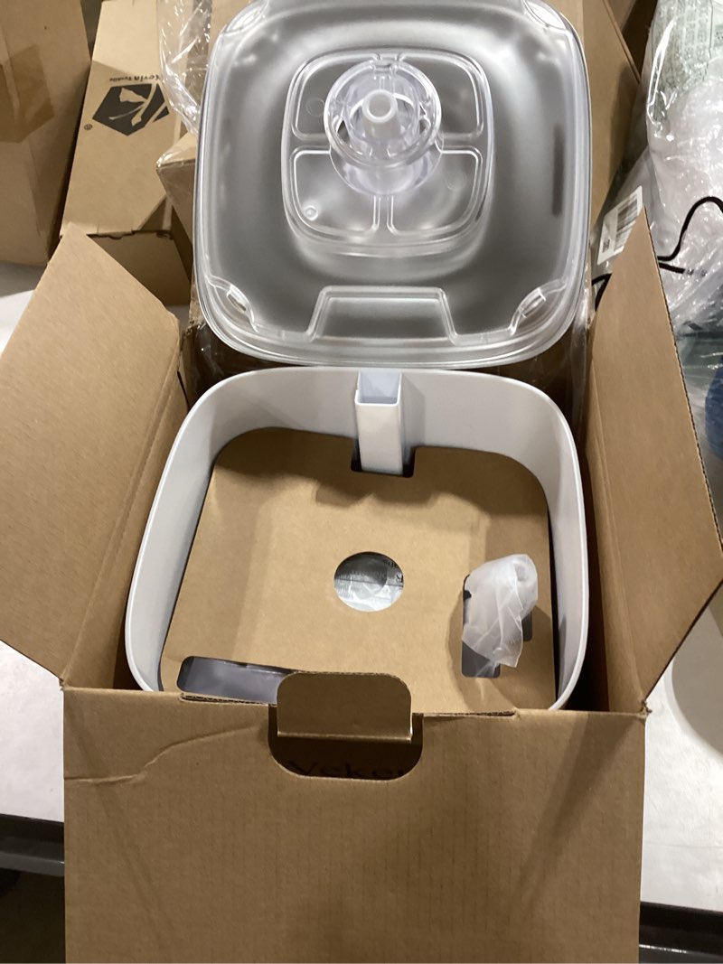 Condition photo showing Good Condition for veken innovation award winner 95oz/2.8l cat water fountain with stainless steel lid, automatic pet fountain dog water dispenser with replacement filters for cats, dogs (silver, stainless steel) silver+2 filters+2 sponges