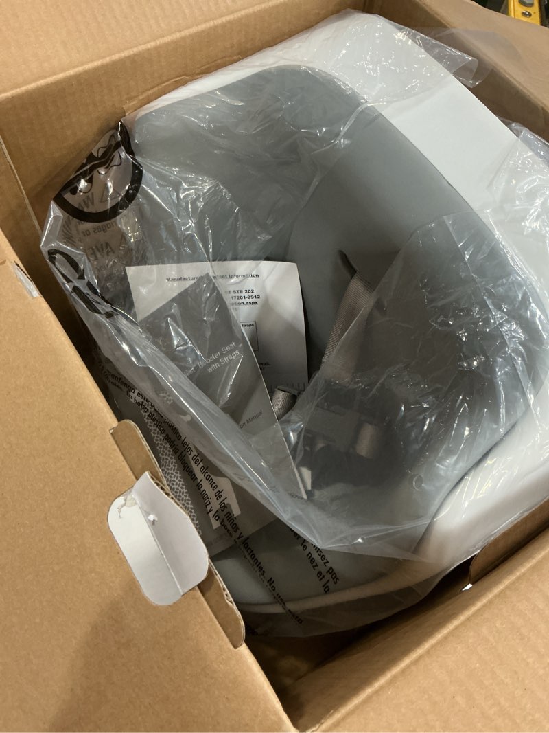 Condition photo showing New/Like New for oxo tot nest booster seat with removable cushion - gray