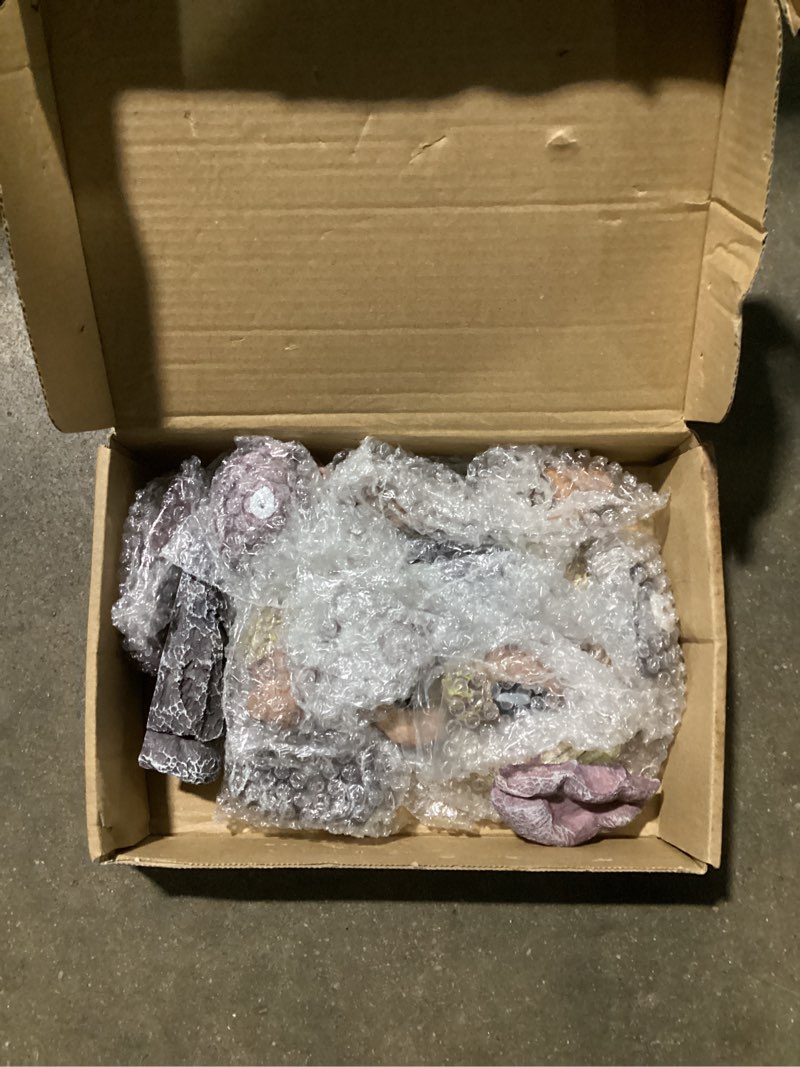 Condition photo showing As Is for 4 pack tree faces decor outdoor, tree face outdoor statues old man trees hugger yard art garden decor, funny bark ghost statues for halloween easter spring decoration