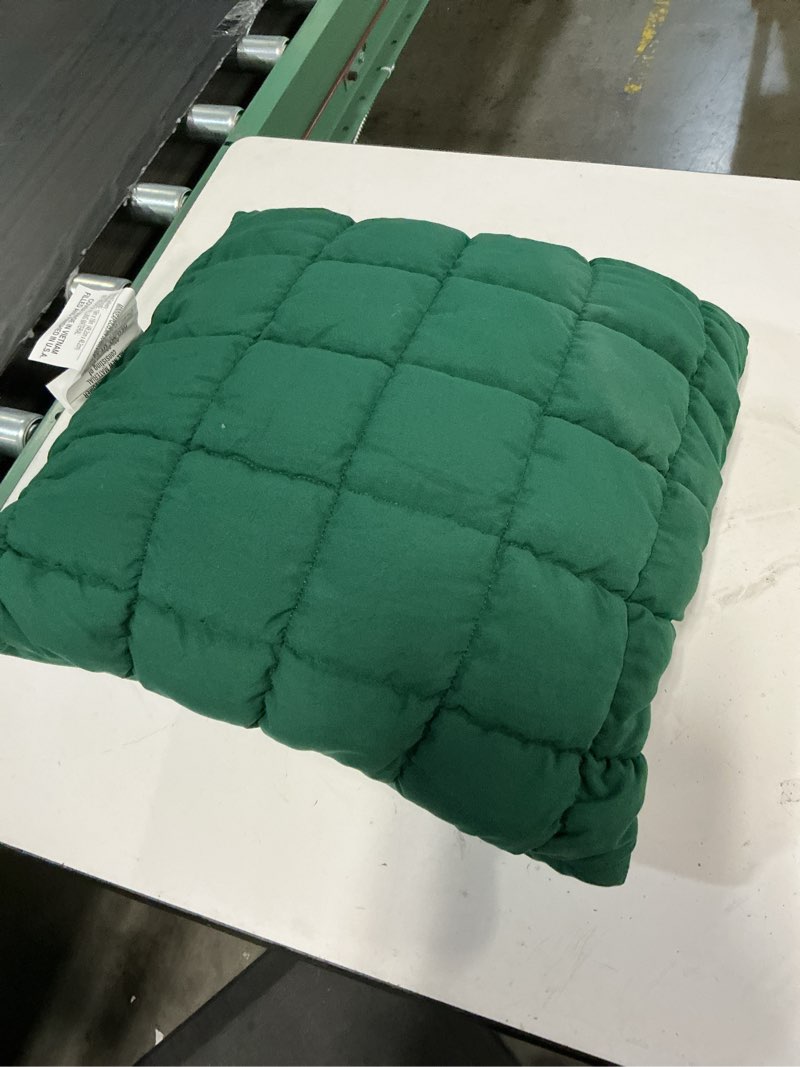 Condition photo showing Good Condition for 19"x19" quilted solid pillow dark green - room essentials™