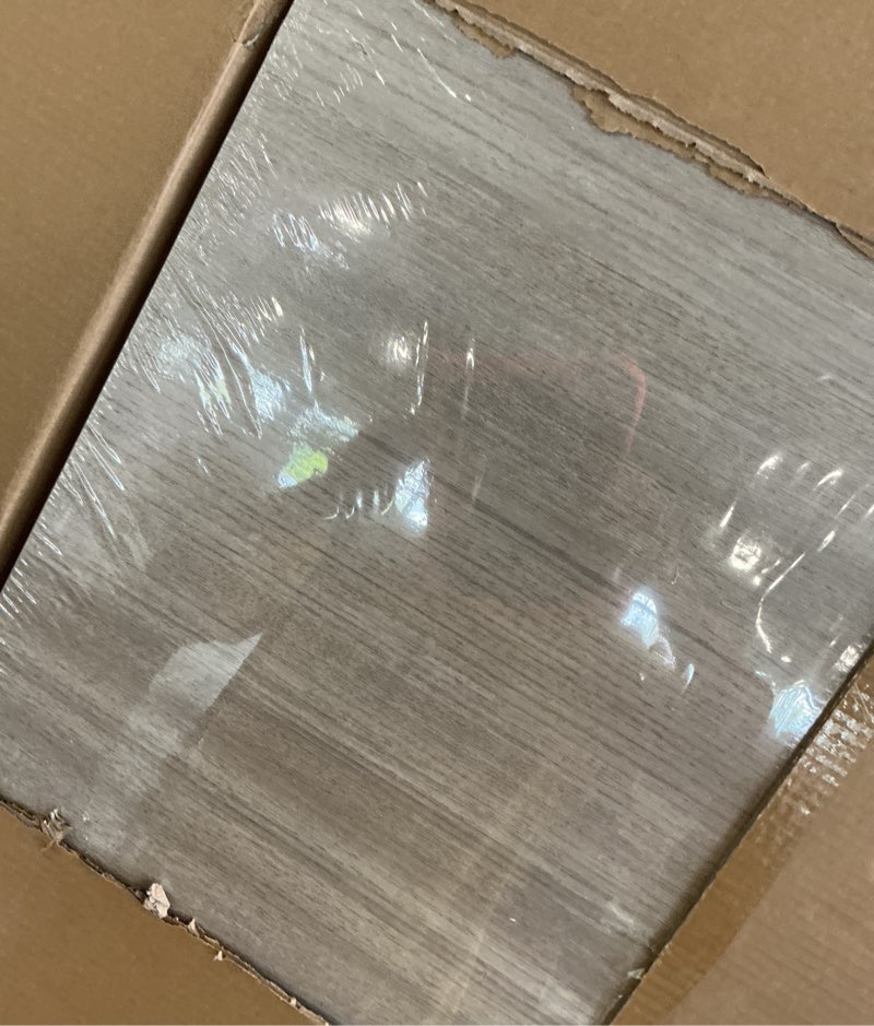 Condition photo showing As Is for EightDoors 80\" x 30\" x 1-3/8\" 3-Panel Craftsman Shaker White Primed Solid Wood Core Interior Slab Door