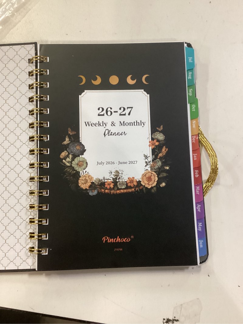 planner 2026-2027 - academic planner, july 2026 - june 2027, 9" x 11", 2026-2027 planner weekly and monthly, colorful tabs, back pocket, perfect daily organizer - butterfly