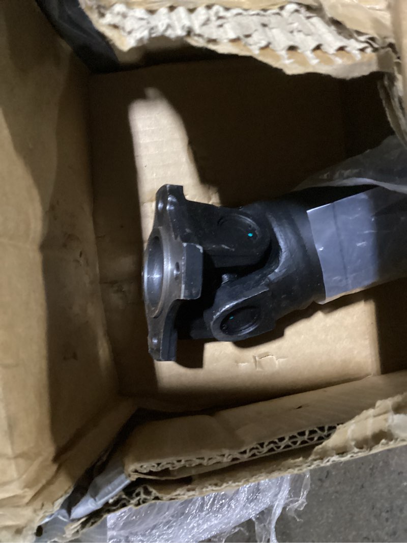Condition photo showing As Is for  touch the image to zoom in a-premium rear drive shaft driveshaft assembly compatible with chevrolet silverado 1500 & gmc sierra 1500 2014-2018 5.3l, standard cab pickup, 4wd, 97.8" bedlength, 133.0 inch wheelbase, prop shaft