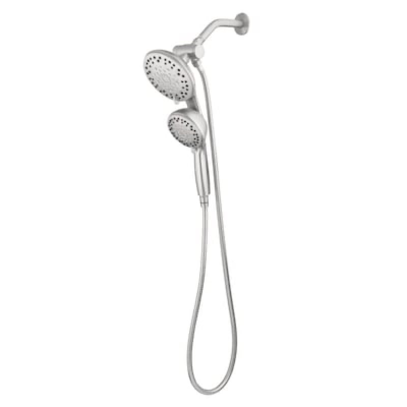 500+ bought last week KOHLER Premise 3 -Spray Brushed Nickel 6-in Round Shower Head with Handheld Combo 1.75 GPM Item #5283481 | Model #R33409-G-BN