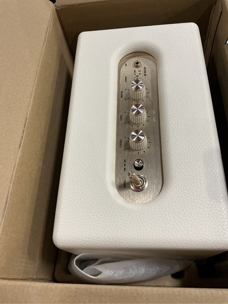 Condition photo showing Good Condition for marshall acton iii bluetooth home speaker - cream cream one size acton iii