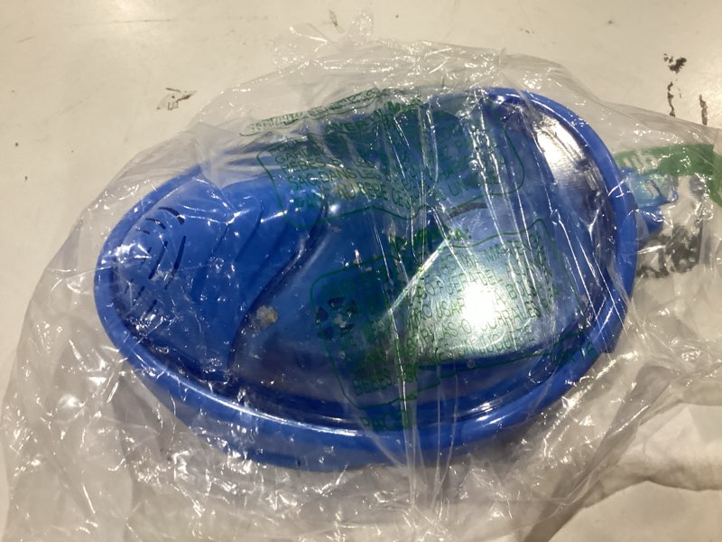 Condition photo showing As Is for qingsong kids snorkel mask full face, snorkeling set with camera mount, foldable 180 degree panoramic view snorkeling gear anti-fog anti-leak 1blue x-small