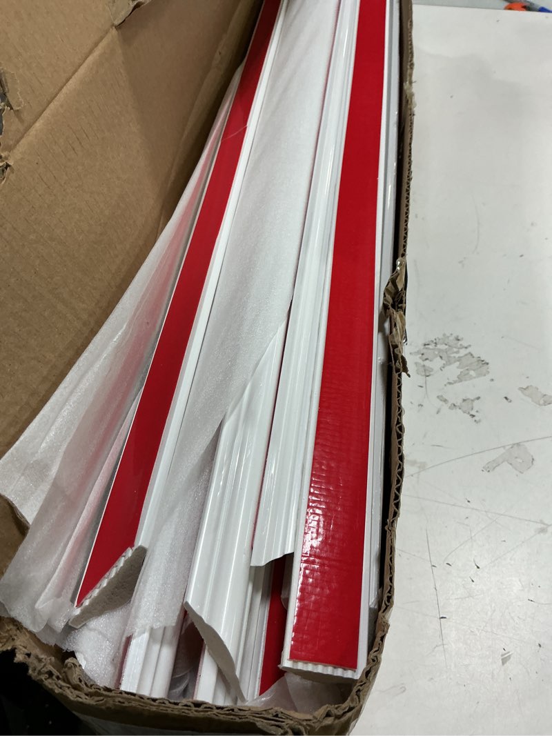 Condition photo showing Good Condition for Wopgrty 3 Set Peel and Stick Wall Molding Kit, Pre-Made Accent Molding, Premium Pre-Made Wainscoting
