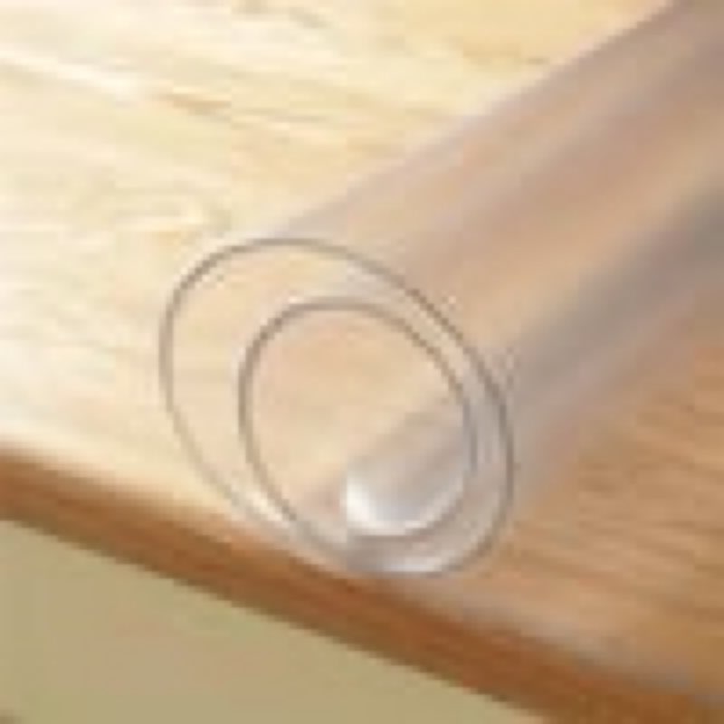 48 in. x 24 in. clear pvc table protector cover, nature 1. 5mm thick