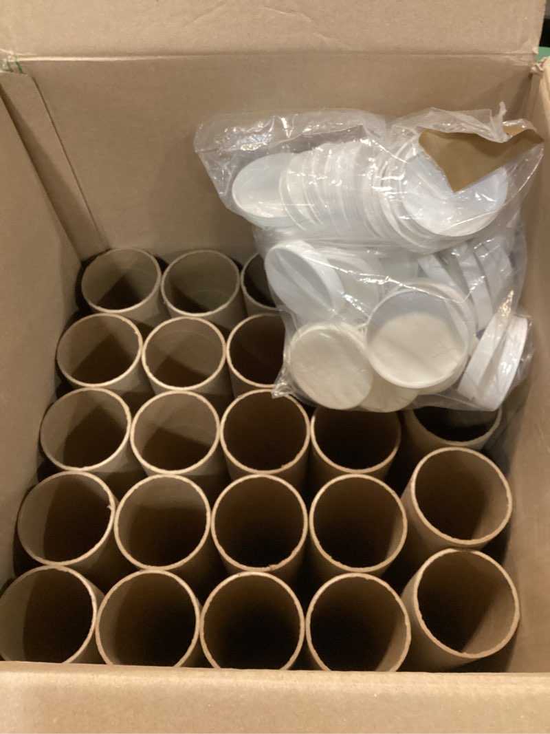 Condition photo showing Good Condition for aviditi box usa box usa mailing tubes, 3" w x 26" h, 24-pack - round corrugated tubes for mailing and storage of blueprints, artwork, crafts, posters, long art holder 3x26