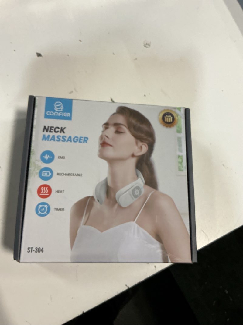 Condition photo showing New/Like New for COMFIER Cordless Neck Massager for Pain Relief Deep Tissue, Vibration Travel Massager,Portable Neck Massager for Office Gifts for Men and Women