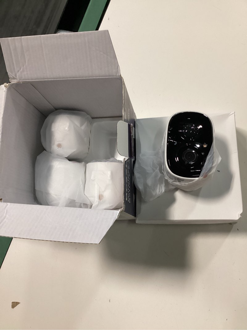 Condition photo showing Good Condition for 4 pack 2.5k security camera wireless outdoor, 2.4g wifi battery powered outdoor camera, magnetic mount cameras for home security, color night vision, spotlight, siren alarm, 2-way talk 4 cameras