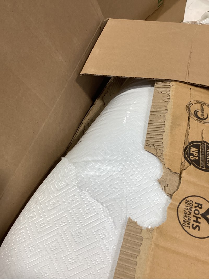 Condition photo showing As Is for Airensky Queen Mattress Topper, Cooling Gel Infused Memory Foam Topper with Removable Skin-Friendly Cover, Bed Topper for Pressure Relief Back Pain, CertiPUR-US Certified, 2 Inch, 60"x80" Queen 2 Inch (White Cover)