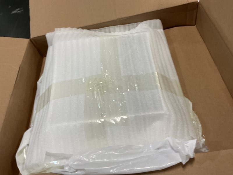 Condition photo showing Good Condition for patikil 11" x 11" square ceiling diffuser,aluminum square vent cover hvac ceiling diffuser for hvac system horizontal flow duct industrial home office,white, 14" x 14" ducting opening size 11 x 11 inch