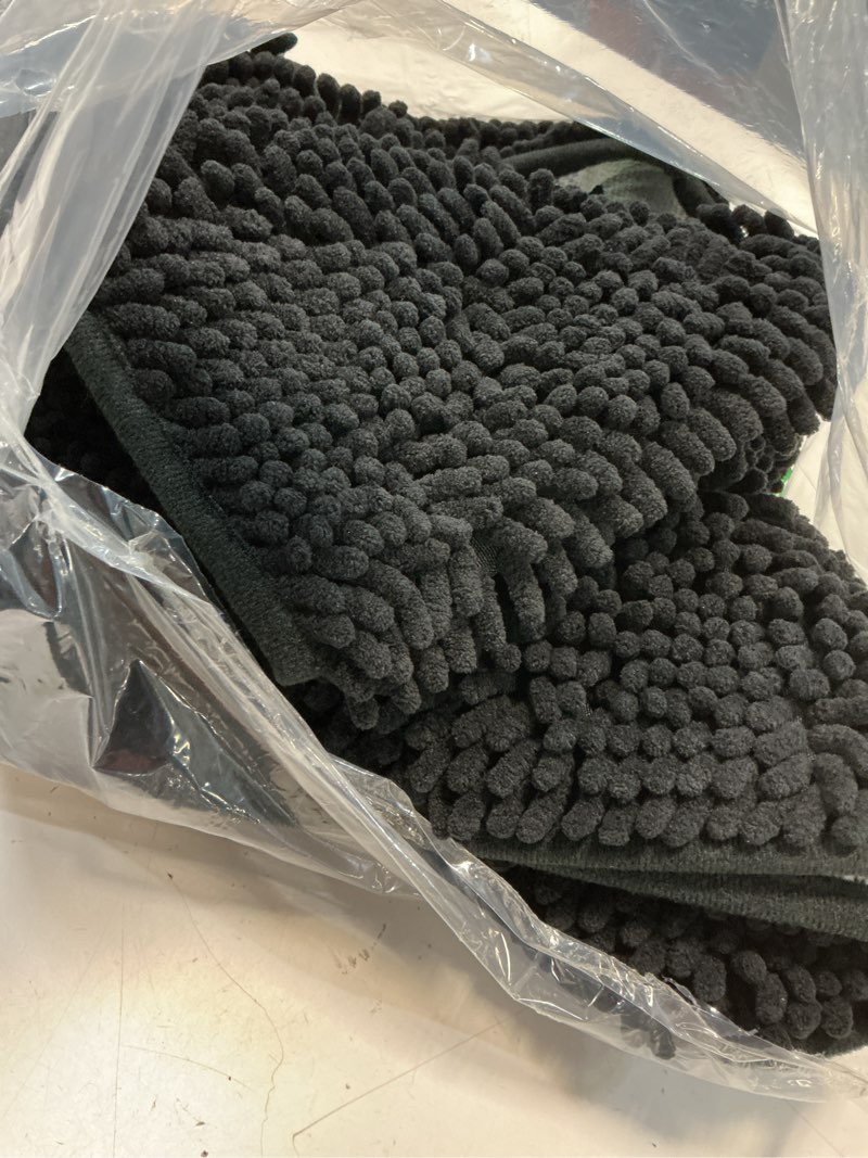 Condition photo showing Good Condition for mudguard mat® dog door mat for muddy paws, super absorbent microfiber, non-slip indoor mat, quick-dry chenille rug for pets & entryway, machine washable, black 24" x 36"