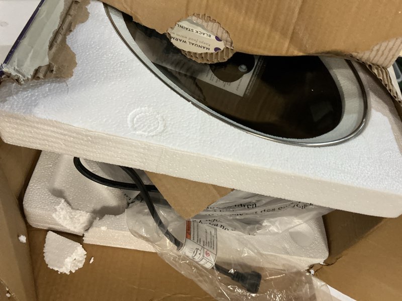 Condition photo showing Good Condition for Crock-Pot Large 8-Quart Programmable Slow Cooker with Auto Warm Setting Black Stainless Steel