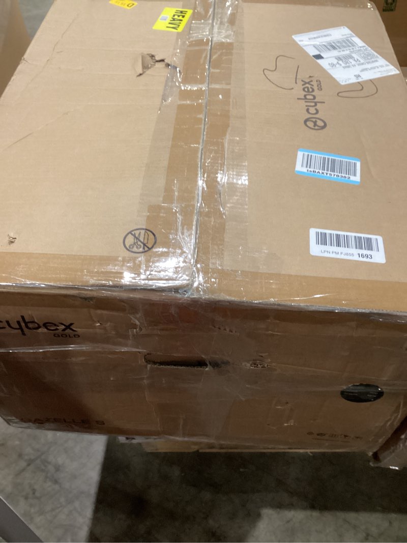 Condition photo showing Good Condition for Cybex Gazelle S All-in-One Toddler and Baby Stroller with Over 20 Modular Configurations, Ergonomic Near-Flat Recline, Shopper Basket, and Compact Fold, Moon Black, Black Frame Moon Black, Black Frame Gazelle S 2