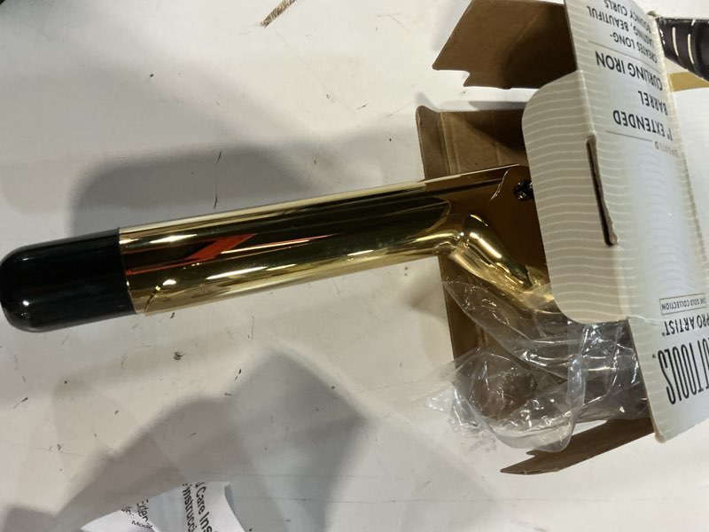 Condition photo showing Good Condition for HOT Tools 24K Gold Professional 1" Extended Barrel Curling Iron with Clamp for Bouncy Curls - 24K Gold Technology for Long-Lasting Results & Longer Barrel for Easy Styling 1 inch