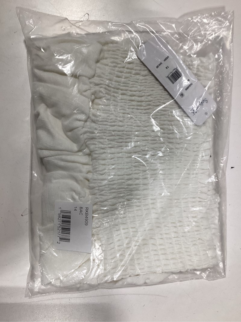 Condition photo showing Good Condition for Splendid Girls Smocked Waist Skirt 14 Blanc