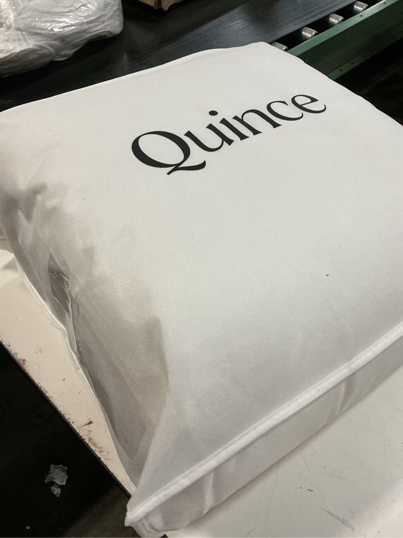 Condition photo showing New/Like New for ultra-warm premium down alternative comforter, full/queen, white