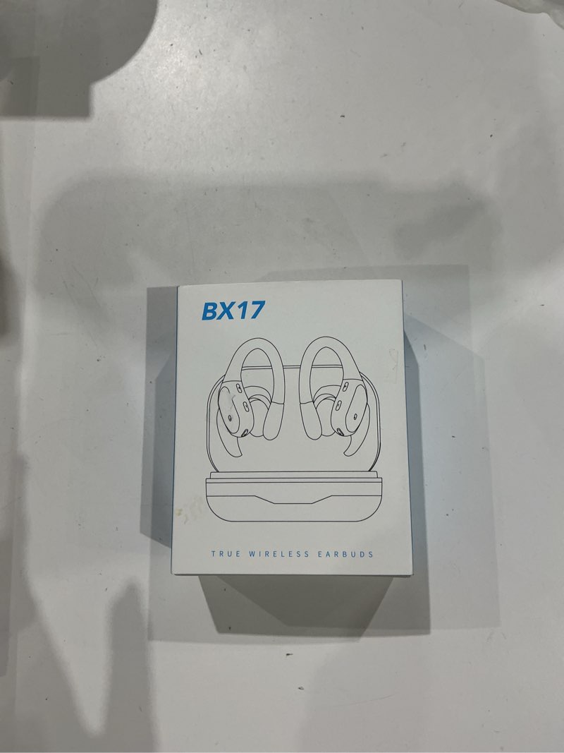 Condition photo showing Good Condition for ear buds wireless earbuds bluetooth 5.3 headphones 60hrs playtime with digital display sports wireless headphones with earhook deep bass ipx7 waterproof over-ear earbuds for android ios workout purple