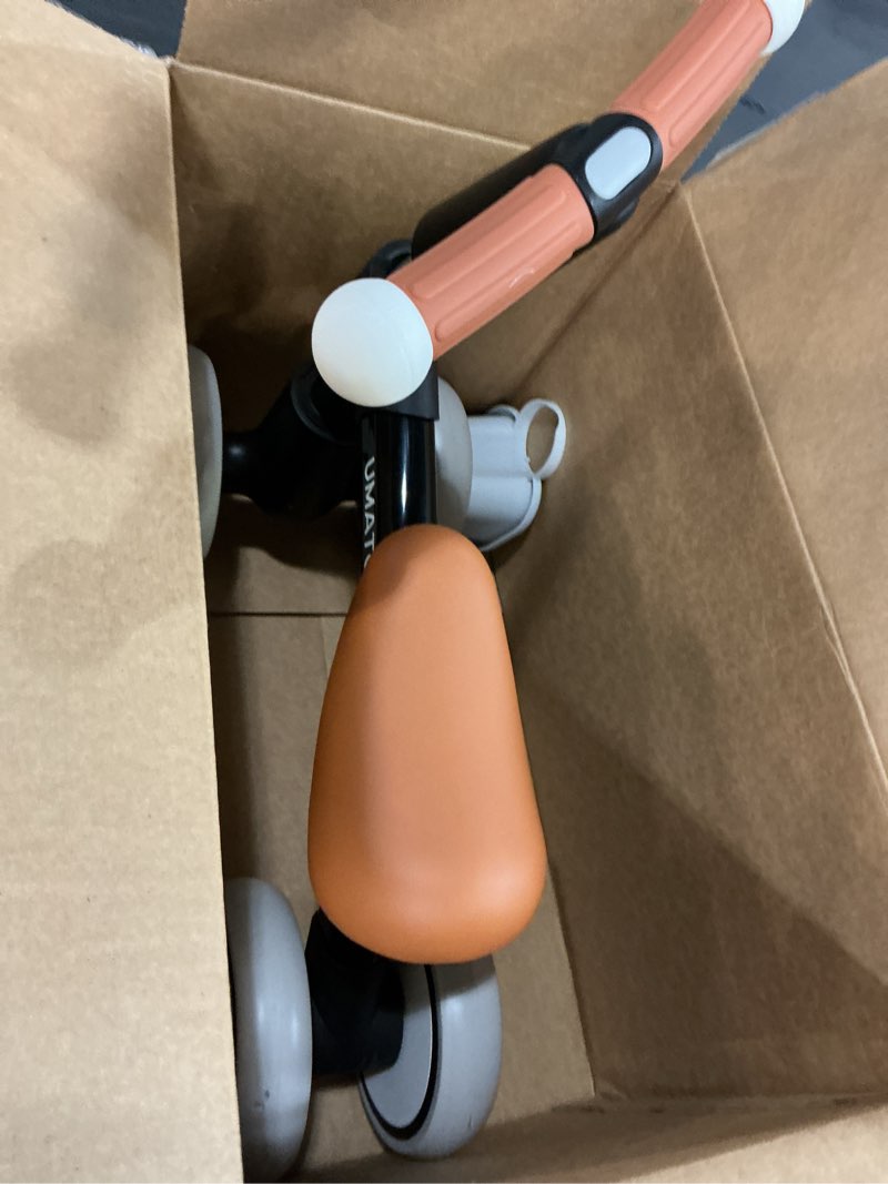 Condition photo showing Good Condition for Umatoll Colorful Lighting Baby Balance Bike Toys for 1 Year Old Boys Gifts, Adjustable Seat Baby Walker, One Year Old Boy Birthday Gifts, 12-24 Months Toddler First Ride on Toys Black