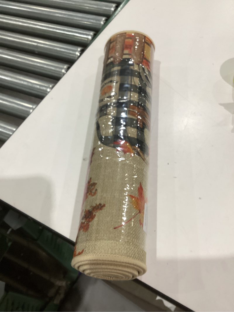 Condition photo showing New/Like New for Fall Decorations for Home, Fall Kitchen Rugs Set of 2, Autumn Pumpkin Truck Kitchen Mats Decor 17x29-17x47 Inch