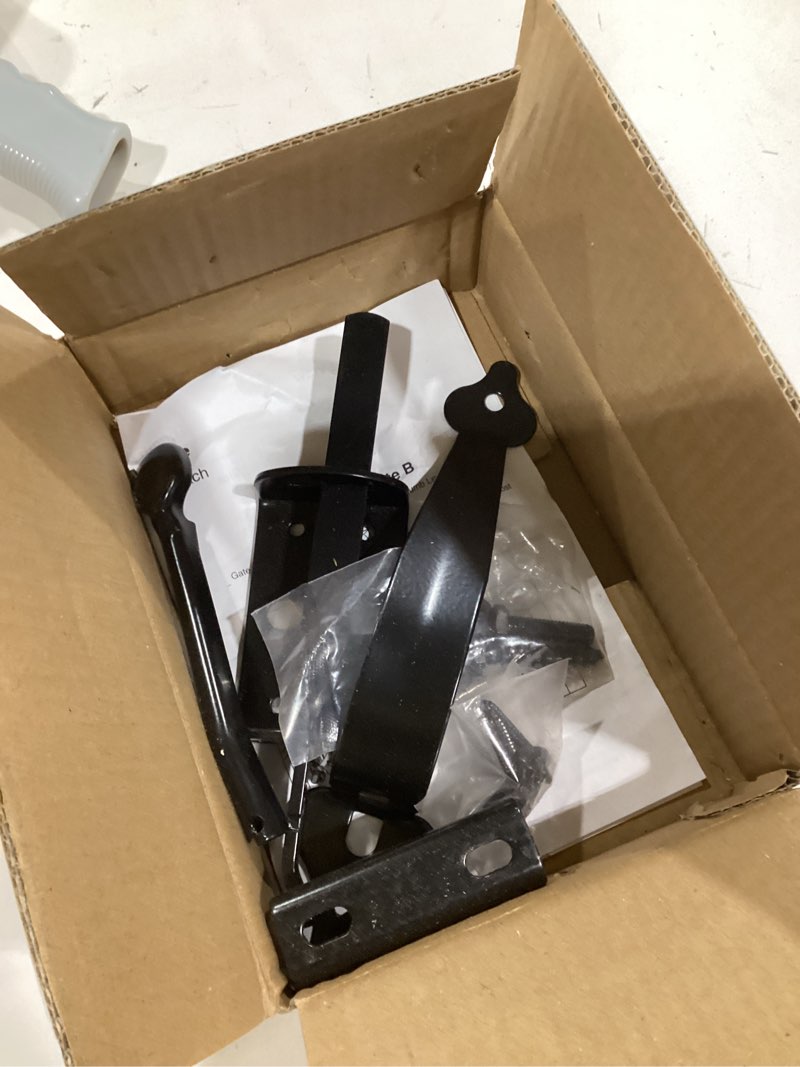 Condition photo showing New/Like New for WellMade Thumb Gate Latch Heavy Duty,Self Locking Door Latches and 9" Handle Kit,Steel Gate Lock Hardware for Wooden/Vinyl Fence Swing Outdoor Gate,Black with Screw