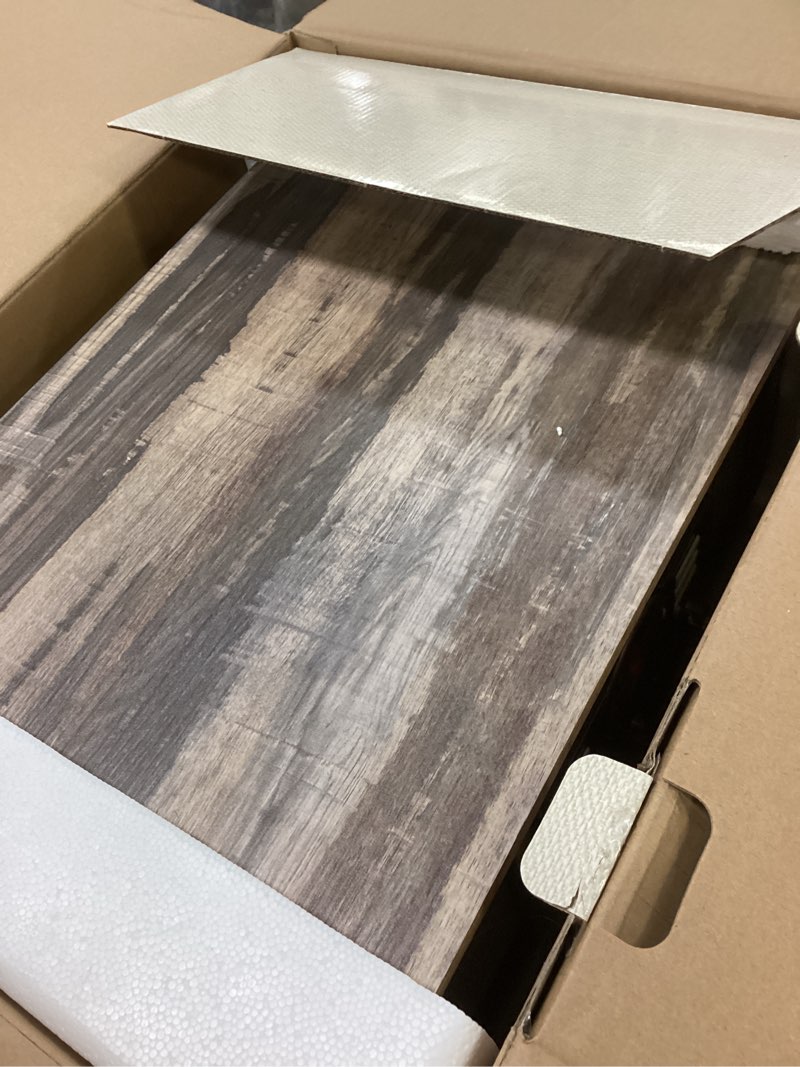 Condition photo showing Good Condition for Victrola The Quincy 6-in-1 Bluetooth Record Player & Multimedia Center with Built-in Speakers – 3-Speed Turntable, CD & Cassette Player, AM/FM Radio, Wireless Music Streaming (Farmhouse Shiplap Grey) Farmhouse Shiplap Grey Record Player