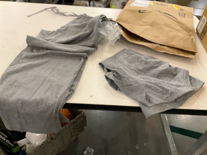 Grey shirt and sweatpants