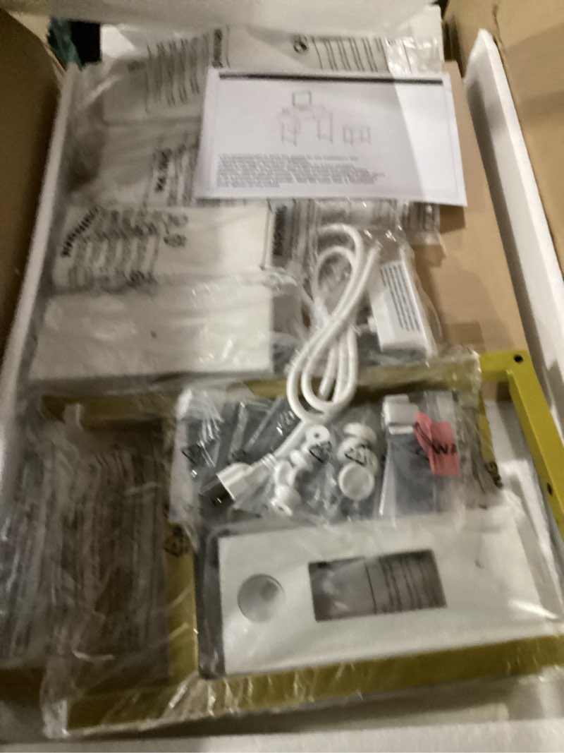 Condition photo showing New/Like New for Small Makeup Vanity Desk with Lights, 31 inch Girls Vanity Set with Mirror and Chair, Make Up Dresser Table with Drawers and Power Outlet for Bedroom Small Space, White and Gold Gold 31" with Mirror