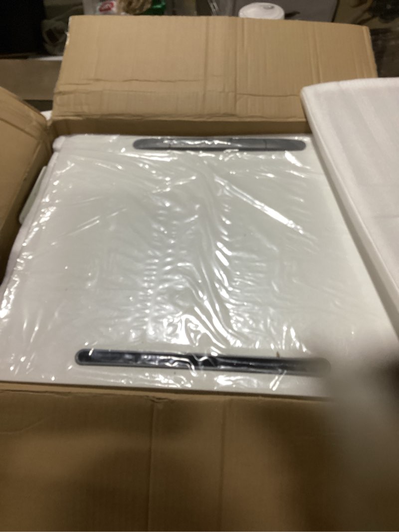 JOY worker Mobile Standing Desk, 23.6" x 20.5" Small Rolling Laptop Cart with 90° Tiltable Desktop, 