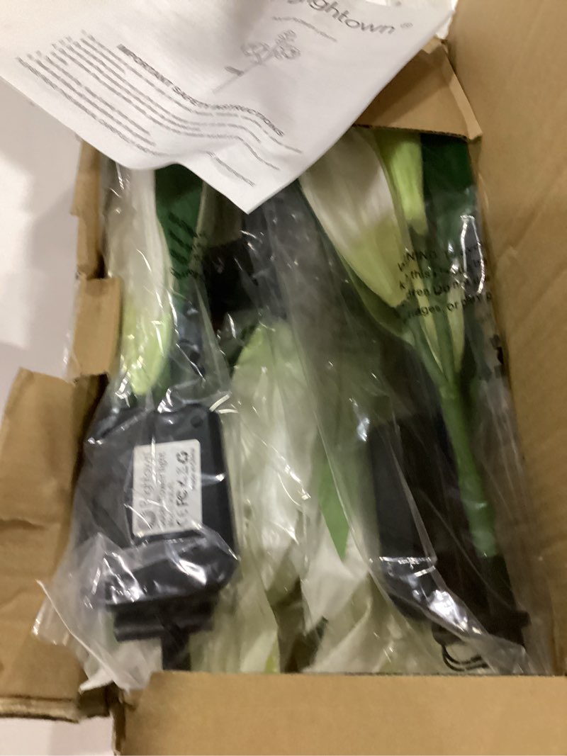 Condition photo showing Good Condition for Outdoor Solar Flower Lights - 3 Pack Solar Garden Lights with Larger & More Realistic Peony, Bigger Solar Panel, Waterproof LED Solar Lights Outdoor for Yard Garden Lawn Pathway Decoration Penoy