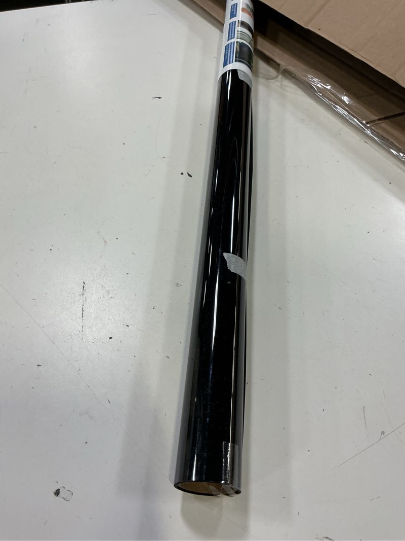 Condition photo showing Good Condition for one way window privacy film with tools, heat control window tint for home, explosion-proof premium pet material sun blocking anti uv reflective window film, cosmic black,35.4 inch x 6.5 feet cosmic black 35.4 inch x 6.5 feet