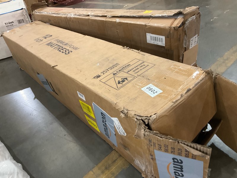 Condition photo showing Good Condition for coolvie full size mattress, 12 inch medium feel full mattress in a box, hybrid construction individual pocket springs with memory foam, cooler sleep with pressure relief and support full 12 inch