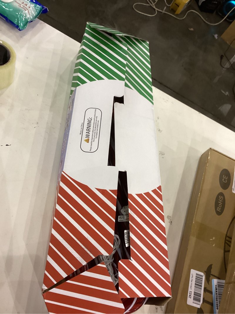 Condition photo showing Good Condition for 26" Candy Cane Lights Christmas Decorations - 10 Pack Pathway Markers Outdoor Yard Decorations, Red Christmas Candy Cane Lights for Walkway, Xmas Outside/Indoor Ornaments, 100 Lights Bulbs Red 26inch