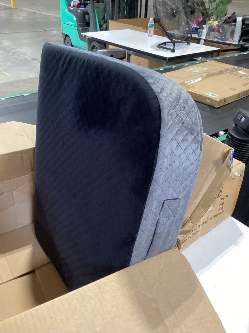 Condition photo showing Good Condition for extra large seat cushion - memory foam for office chair, wheelchair cushions, floor pillow | cushion back pain coccyx pain relief | plush velvet cover with carry handle - 19” x 17” x 3”