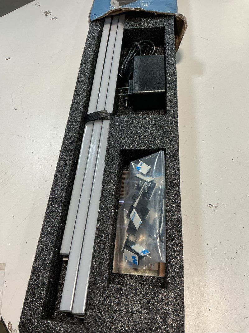 Condition photo showing New/Like New for SHUNLEE 6 Pcs RGB Smart Recessed Lighting for Acoustic Panels, WiFi LED Lights for Acoustic Wall Panels Compatible with Alexa, Self-Adhesive Black Aluminum for Wood Slat Wall (2*40+2*24+2*16 in)