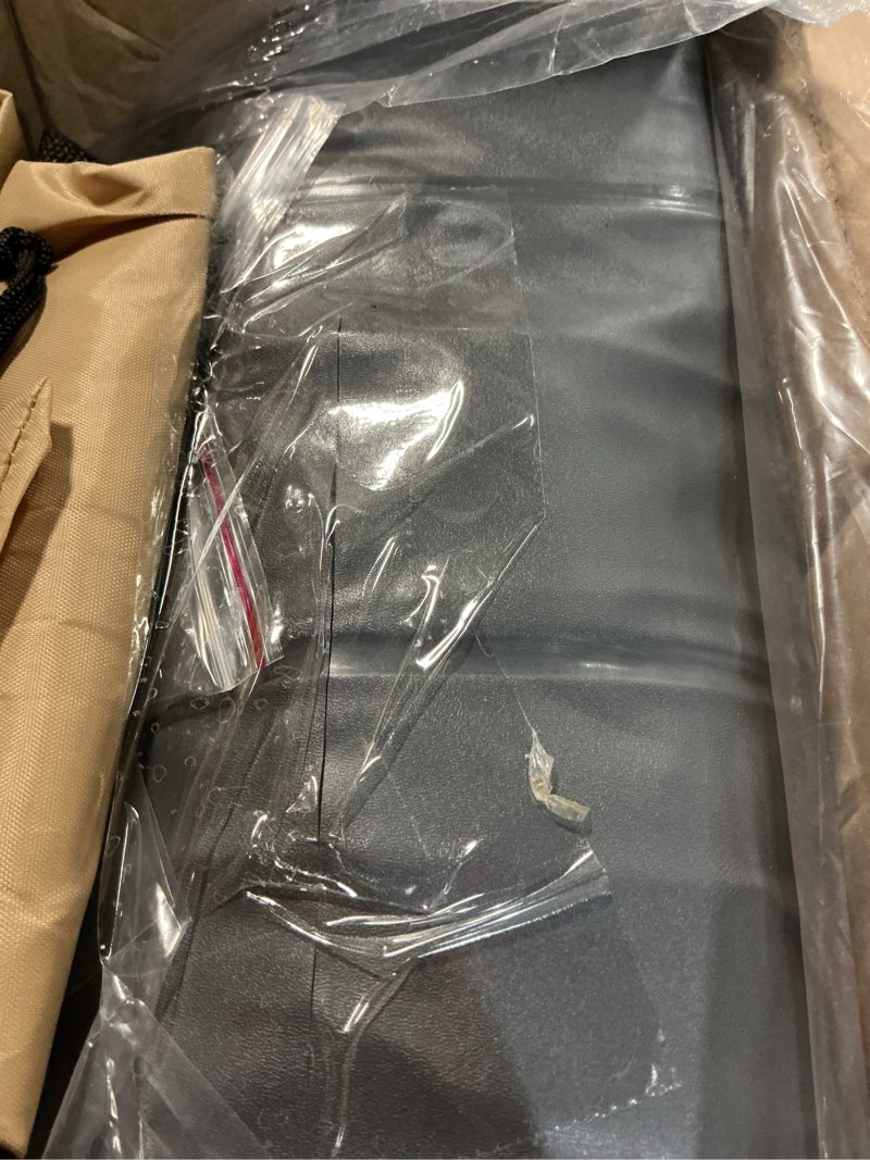 Condition photo showing As Is for self-inflating suv air mattress with built in electric pump?car air mattress with pillow for trunk?portable car mattress for travle and camping, light gray