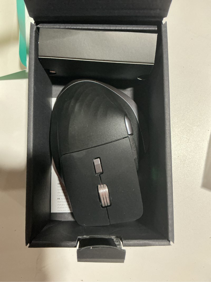 Condition photo showing Good Condition for Wireless Bluetooth Mouse, Ergonomic Rechargeable Silent Mouse with Multi-Device, Adjustable DPI, Flying Scroll & Thumb Wheel, Bluetooth Mice for Laptop, Computer, Tablet, Smartphone (Black)