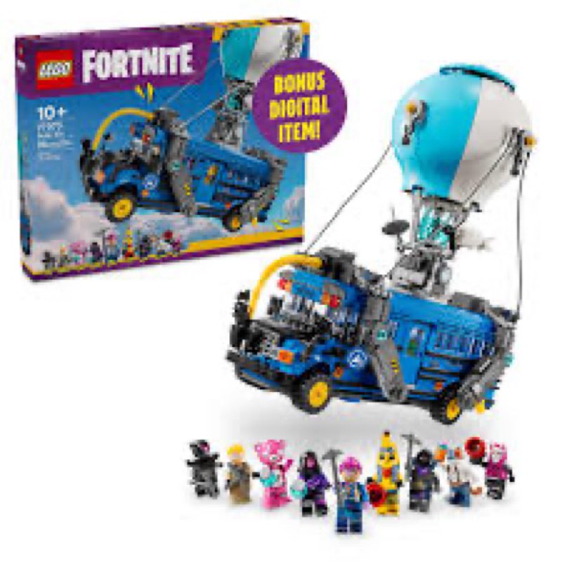LEGO Fortnite Battle Bus Building Toy - Collectible Fortnite Toy for Kids, Boys & Girls, Ages 10+ - 
