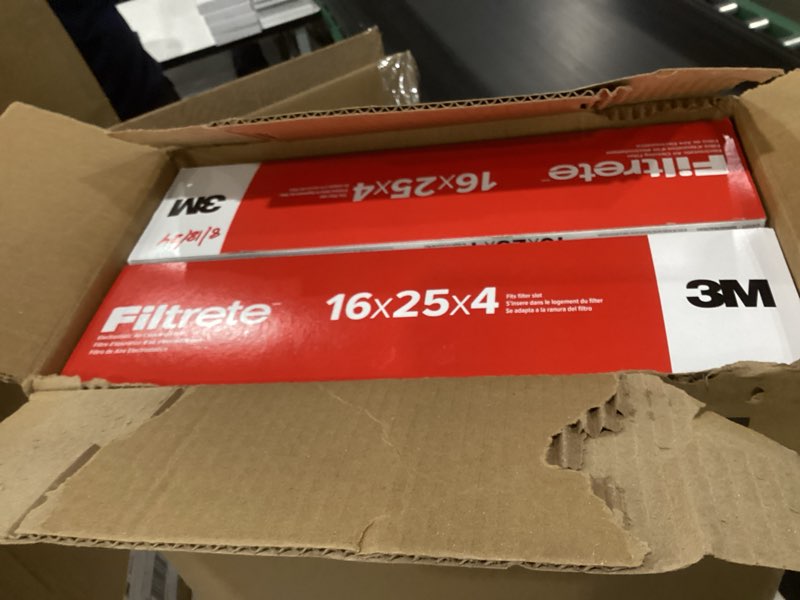 Condition photo showing Good Condition for Filtrete 16x25x4 AC Furnace Air Filter, MPR 1000, MERV 11, Fits Lennox & Honeywell Devices, Allergen Defense, Electrostatic Air Cleaning Filter, 2-Pack (Actual Size 15.88x24.56x4.31 in)