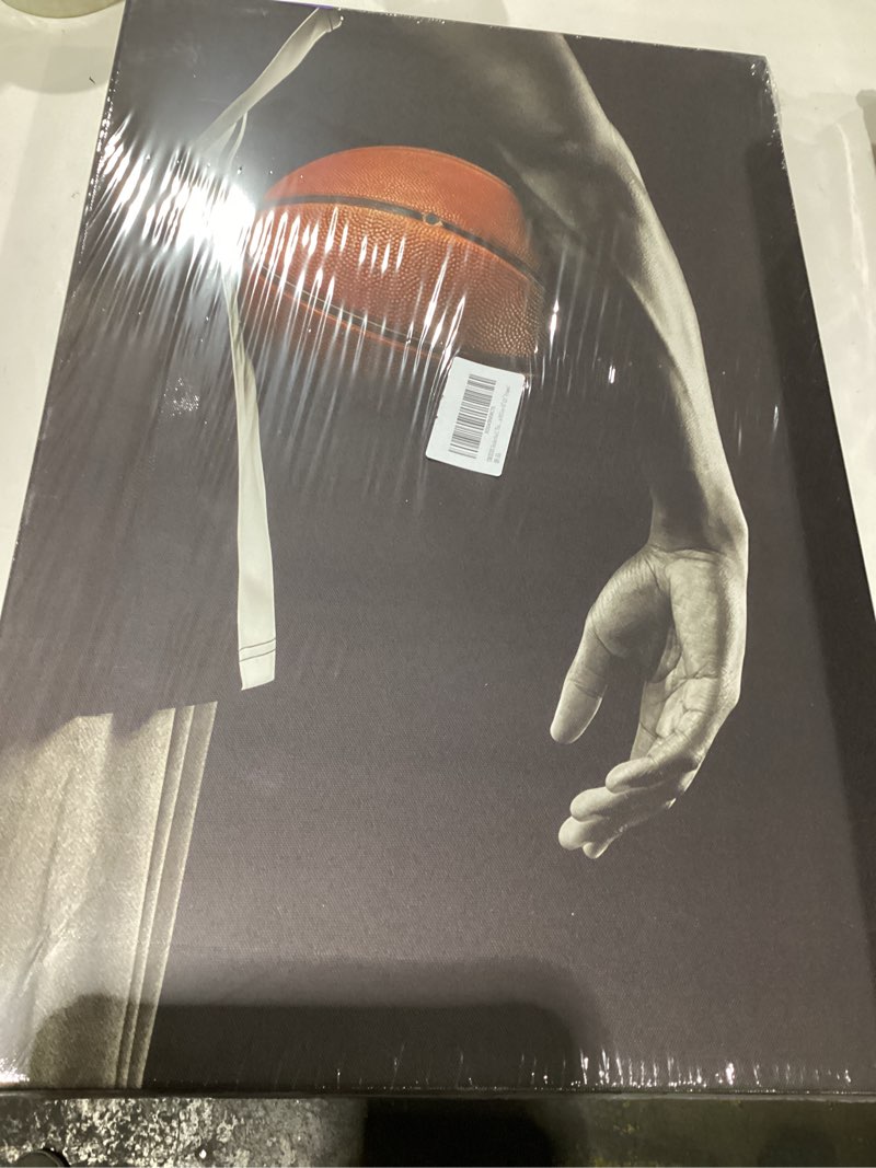 TBKHUDBI Basketball Themed Wall Art Teen Boys Room Poster Canvas Prints Set of 3 Sports Player Men B