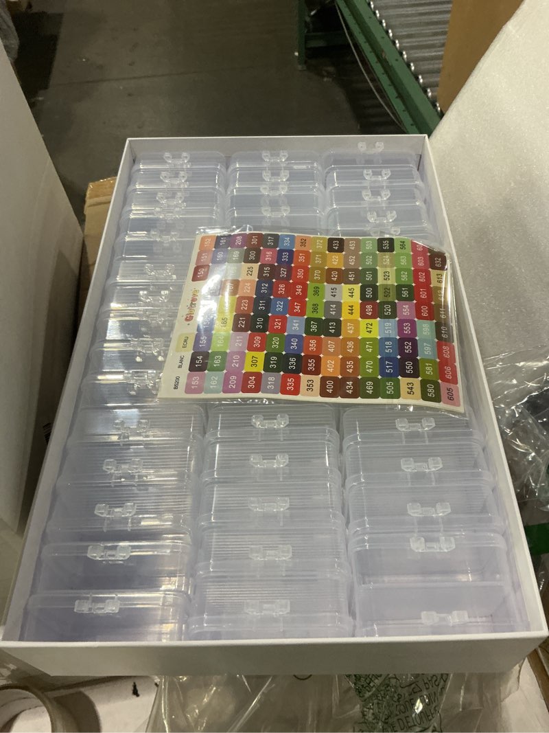Condition photo showing New/Like New for diamond art storage containers trays, 45pcs diamond painting trays with lids, 2-in-1 beads, gems & drills storage and line-up accessories for diamond painting 45 pcs