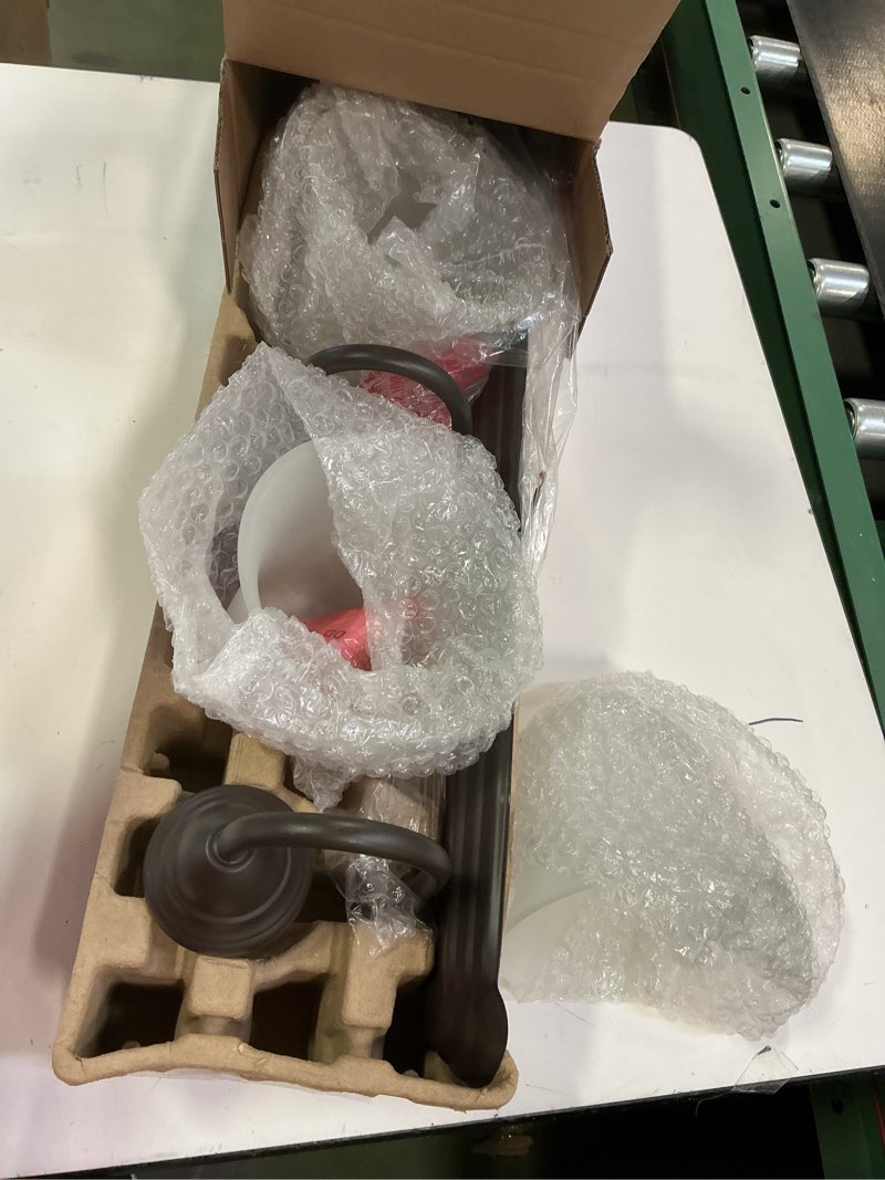 Condition photo showing Good Condition for Project source 3- light vanity light 24 in x 8.8 in x 7.8 in 