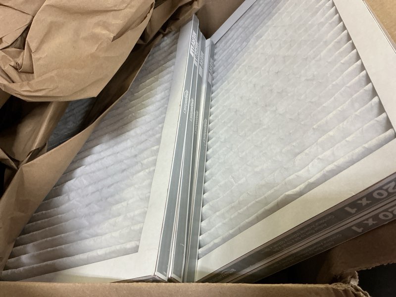 Condition photo showing Good Condition for amazon basics 20x20x1 air filter 6-pack, merv 11 ac furnace filters, dust, pet, allergy control, electrostatic (actual size: 19.75 x 19.75 x .75)