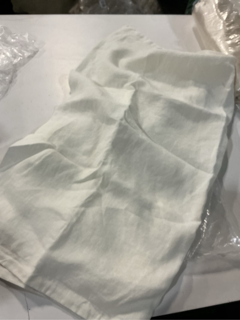 Condition photo showing Good Condition for european linen euro sham, euro, ivory 26in x 26in