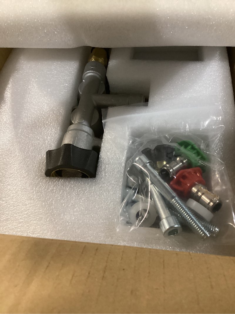 Condition photo showing New/Like New for toolcy 7/8" shaft vertical pressure washer pump - rear inlet/outlet max 3100 psi @ 2.5 gpm oem & power washer pump for gas washer, more replacement for simpson, ryobi, honda etc